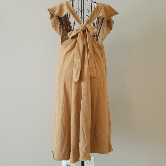 Free People FP Beach Sz S Early Riser Golden Dress - Picture 7 of 9